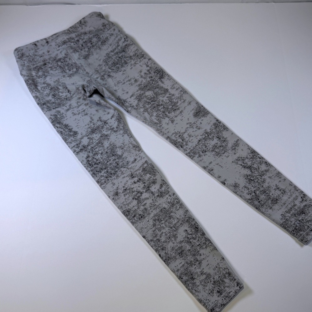 Athleta Girl High Rise Textured Chit Chat Tight Gray Leggings Size L 12 259A5 - Picture 5 of 8